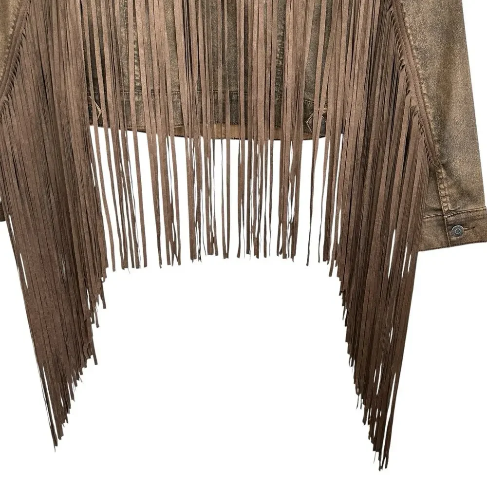 Idyllwind Miranda Lambert Fringe Jacket Womens Small Fringe‎ Western Boho Chic - Picture 4 of 14